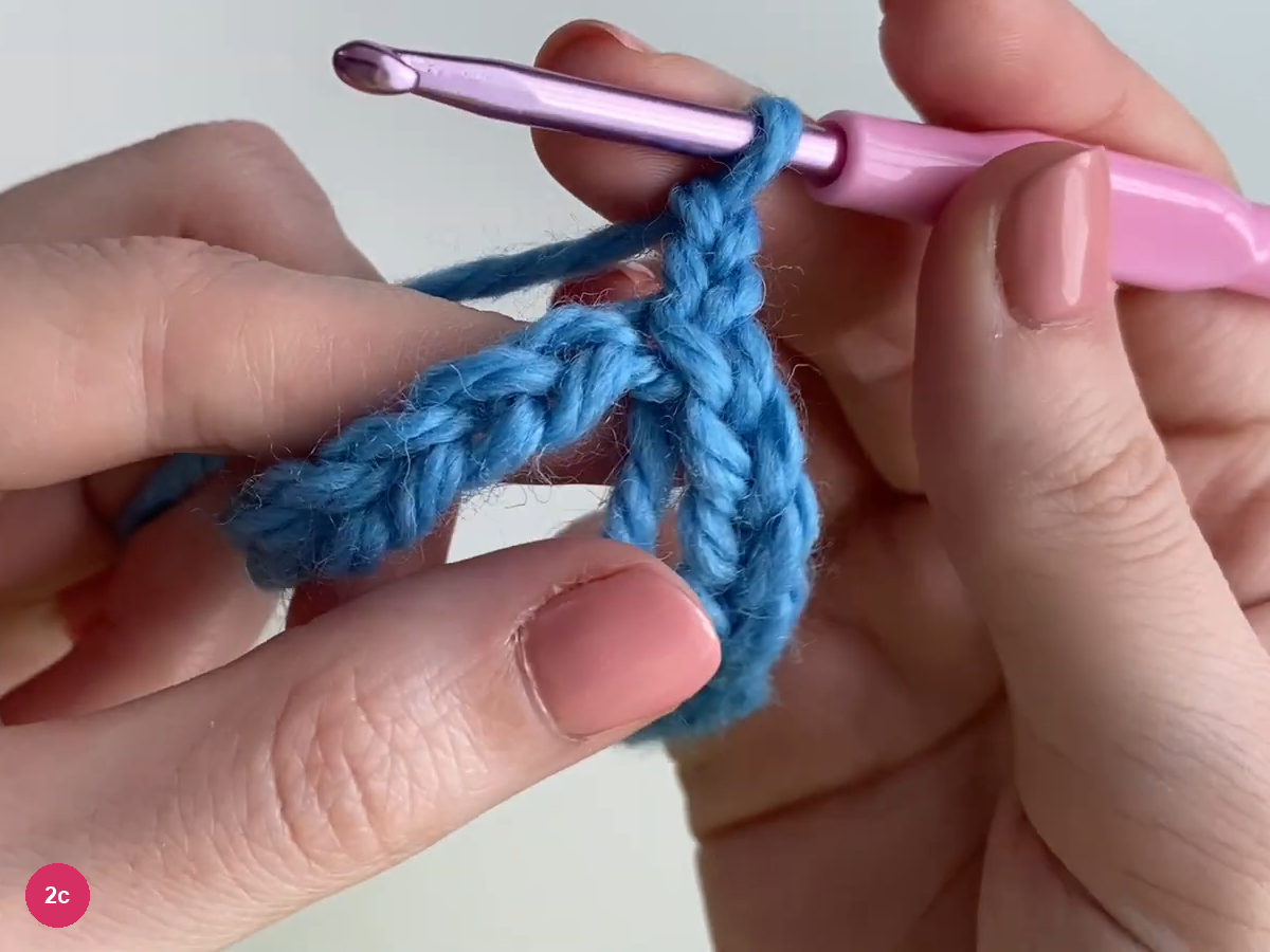 Blue turning chain rising from the joined foundation ring