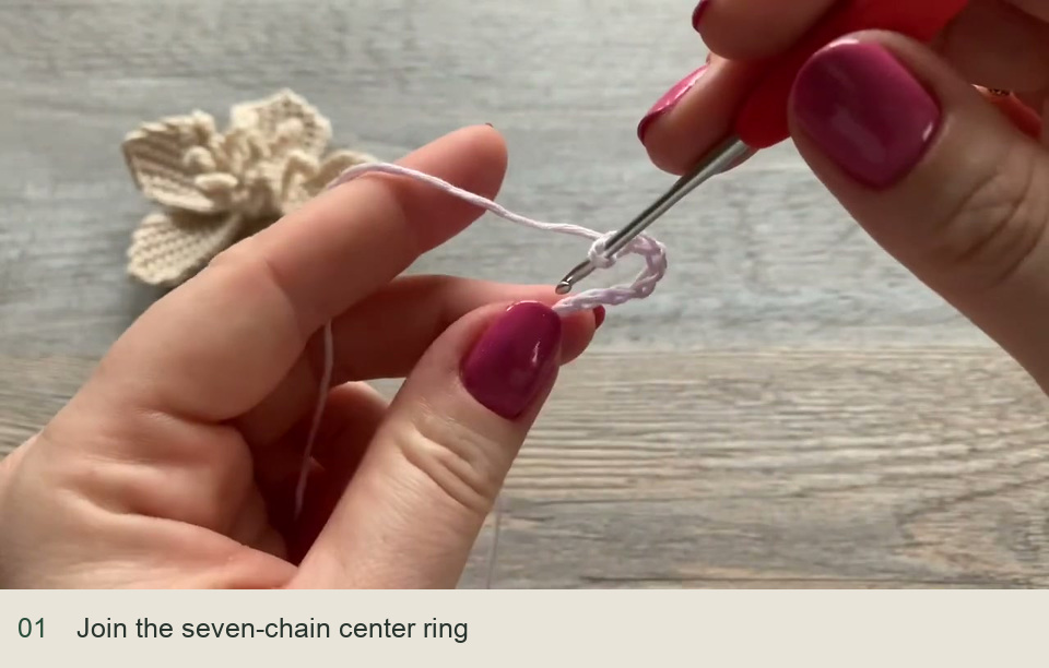 Join the seven-chain center ring