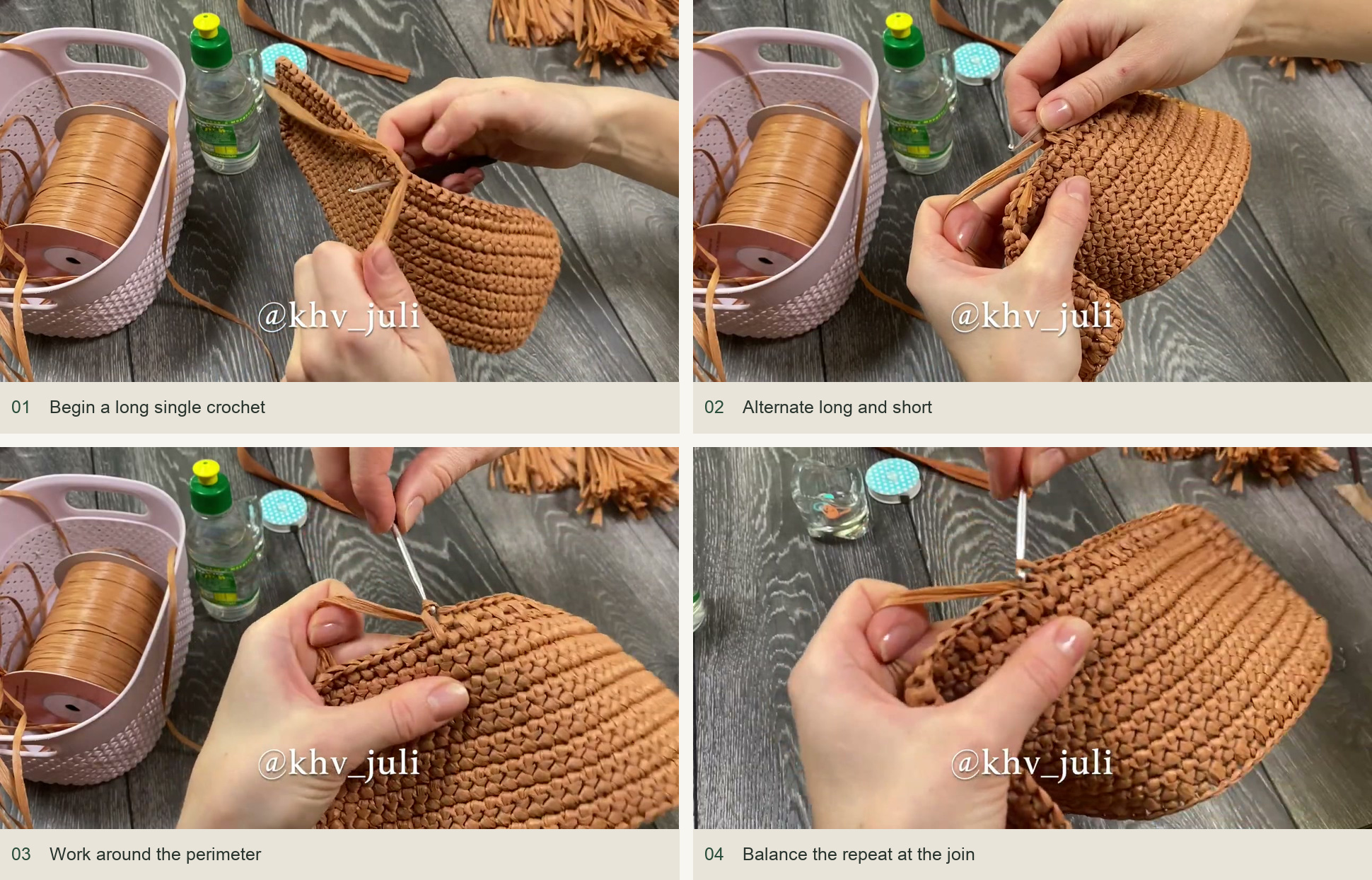 2. Establish the long-and-short stitch texture — numbered source demonstration