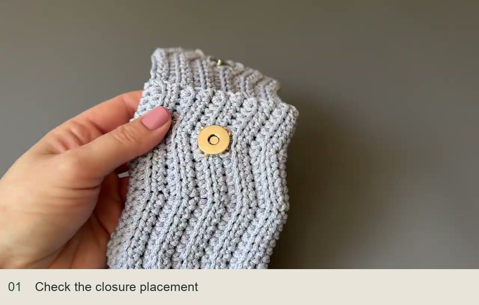 Check the closure placement